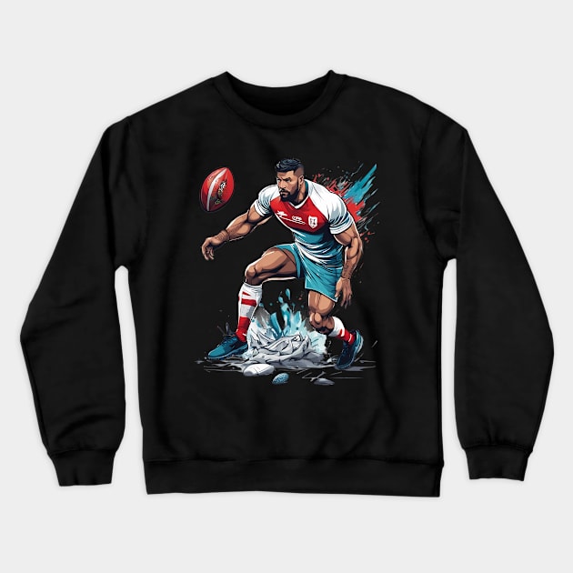 English Rugby Crewneck Sweatshirt by animegirlnft